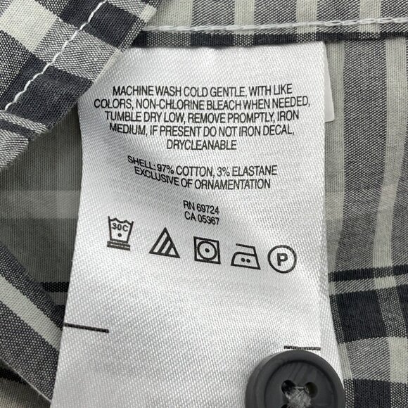 Columbia Button-Down M Gray Plaid Sportswear Short Sleeve Men's - Picture 5 of 8